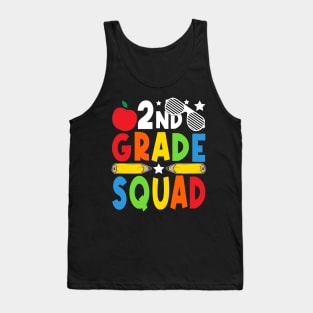 2nd Grade Squad Teachers Boys Girls Funny Back To School Tank Top